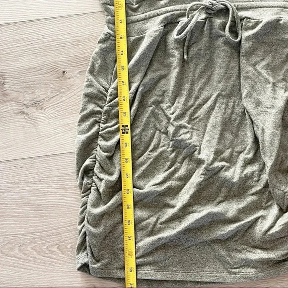 Zella gray ruched tie dress size small - Picture 7 of 13